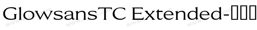 GlowsansTC Extended字体转换